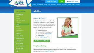 GTE FCU Mobile and Online Banking | GTE Financial