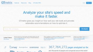 GTmetrix | Website Speed and Performance Optimization