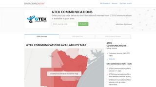 GTEK Communications | High Speed Internet | BroadbandNow.com