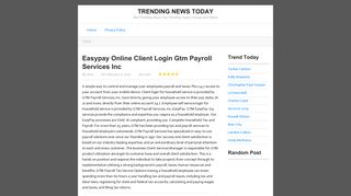 Easypay Online Client Login Gtm Payroll Services Inc | Trending News ...