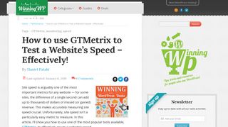How to use GTMetrix to Test a Website's Speed – Effectively!
