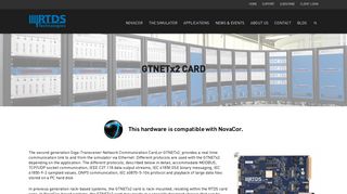 GTNETx2 CARD • RTDS Technologies Inc.