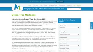 Green Tree Mortgage Rates, Refinances & Home Equity Loans