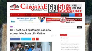 GTT post-paid customers can now access telephone bills Online ...