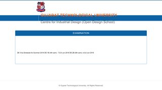 GTU Online Portal for Open Design School | Home - Gujarat ...