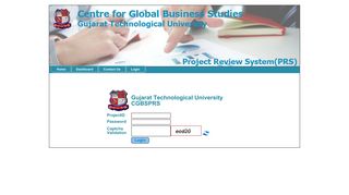 Student Login - Centre for Global Business Studies