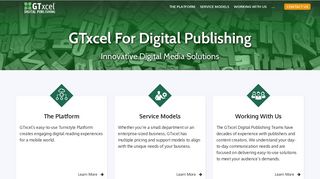GTxcel For Digital Publishing - Offering The Turnstyle Platfom
