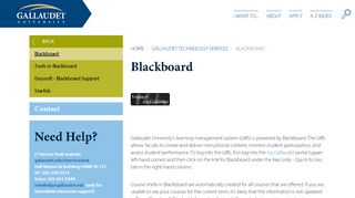 Blackboard – Gallaudet University