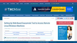 Setting Up Web-Based Guacamole Tool to Access Remote Linux ...
