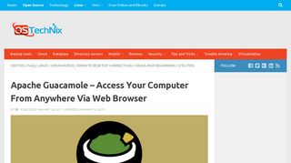 Apache Guacamole - Access Your Computer From Anywhere Via Web ...