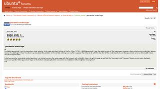 [ubuntu_mate] guacamole 'invalid login' - Ubuntu Forums