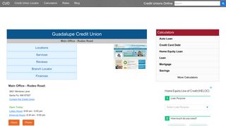 Guadalupe Credit Union - Santa Fe, NM - Credit Unions Online