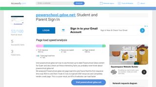 Access powerschool.gdoe.net. Student and Parent Sign In