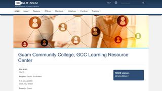 Guam Community College, GCC Learning Resource Center | NNLM