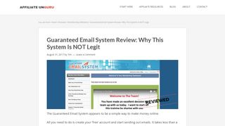 Guaranteed Email System Review: Why This System Is NOT Legit