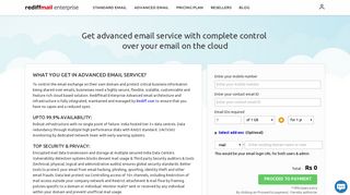 Advanced Email - Rediffmail Enterprise
