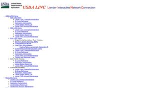 USDA LINC-Site Map