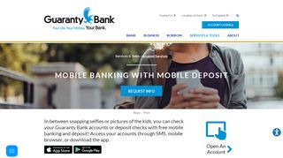 Mobile Banking with Mobile Deposit | Guaranty Bank | Springfield, MO ...