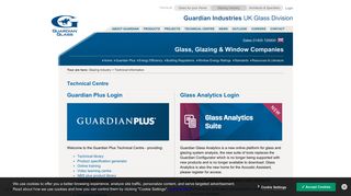 Technical Centre Login | Glazing Industry | Guardian Industries UK