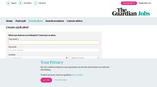 New Job By Email | Guardian Jobs