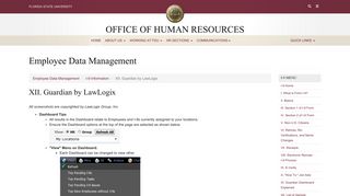 XII. Guardian by LawLogix - Office of Human Resources - Florida State ...