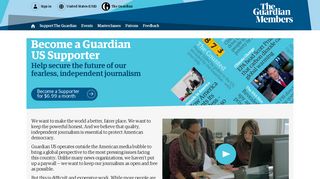 Become a Supporter - Supporters | The Guardian Members