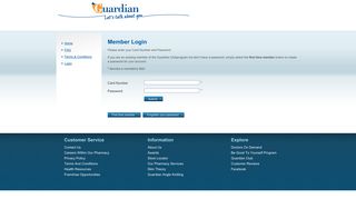 Member Login - Guardian Club