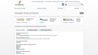 Guardian Life - Manage Your Account