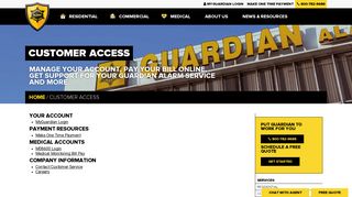 Customer Access - Guardian AlarmGuardian Alarm