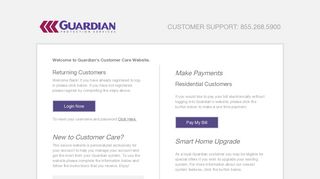 Guardian's Customer Care Website
