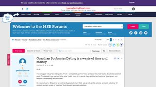 Guardian Soulmates Dating is a waste of time and money ...