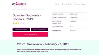 Thinking of Joining? Read Real Guardian Soulmates Reviews 2019 ...