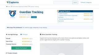 Guardian Tracking Reviews and Pricing - 2019 - Capterra