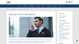 Welcome To GUK's New Website - Guarding UK