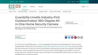 Guardzilla Unveils Industry-First Outdoor/Indoor 360-Degree All-in ...