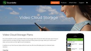 Video Cloud Storage | Guardzilla