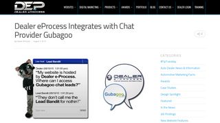 Gubagoo Chat Lead Integration - Dealer eProcess