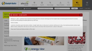 MyEnergy View - Accounts Online - Guelph Hydro Electric Systems Inc
