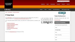 IT Help Desk - University of Guelph Library