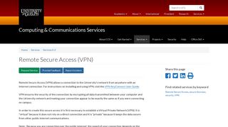 Remote Secure Access (VPN) | Computing ... - University of Guelph