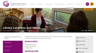 Library Locations and Hours - Guelph Public Library