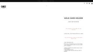 Gold Card Holder - G by Guess