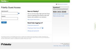 Fidelity Guest Access - Fidelity Investments
