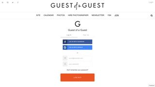 Login | Guest of a Guest
