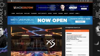 XS Nightclub Guest List: Free Las Vegas Guest List Sign Up