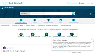 Guest web login page - Cisco Community