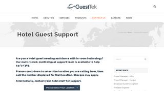 GuestTek – Hotel Guest Support