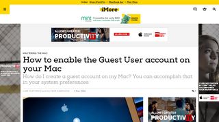 How to enable the Guest User account on your Mac | iMore