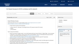 Guest Access to UVA's wireless (wi-fi) network - LibAnswers