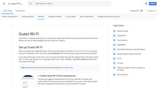 Guest Wi-Fi - Google Wifi Help - Google Support